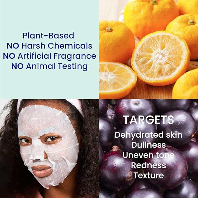 FACETORY K Beauty Face Mask Skin Care - EVERYDAY 8 COLLECTION Sheet Mask Set (24 pc) | Natural Premium Korean Face Mask For All Skin Types - No Sulfates No Parabens