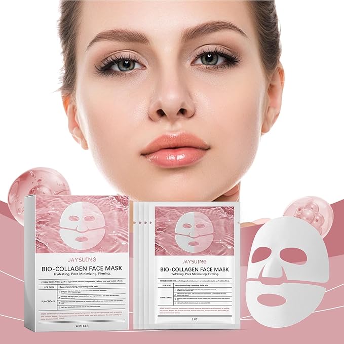 Retinol Collagen Face Mask – Korean Tightening Hydrogel Overnight Mask, Deep Moisturizing & Elasticity Boost, Long-Lasting Hydration & Brightening Skin (Deep Hydrating Mask)-VivaGrace Women