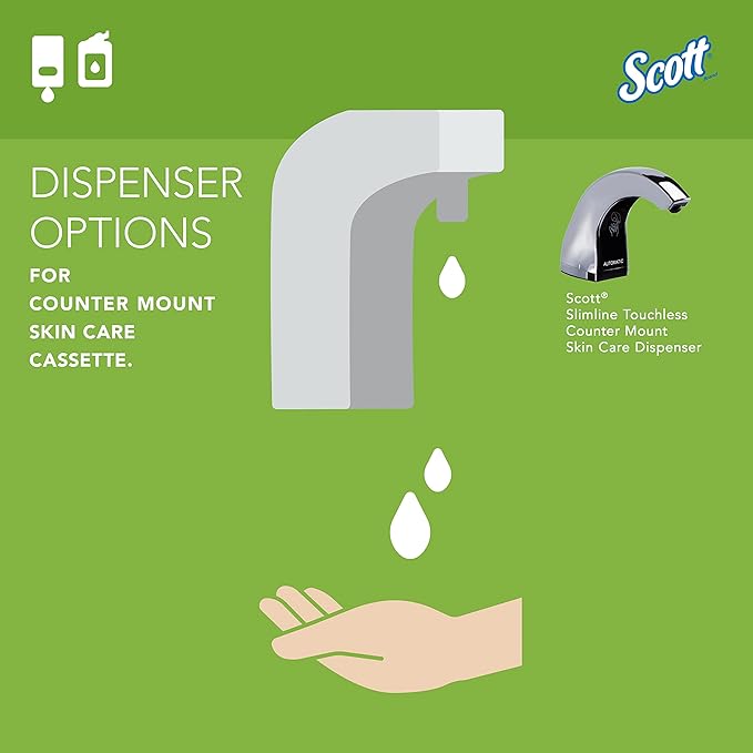 Scott Professional Green Certified Foam Hand Soap (11285), 1.5 L, Foaming, Clear, No Fragrance Added, Under-Counter Refills for Kimberly-Clark Professional Dispensers, Ecologo, NSF E-1 (2 Bottles)
