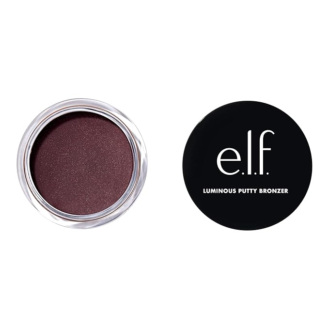 e.l.f. Luminous Putty Bronzer, Lightweight Putty-to-Powder Bronzer For A Radiant, Glowing Finish, Highly Pigmented, Vegan & Cruelty-Free, Frequent Flyer-VivaGrace Women