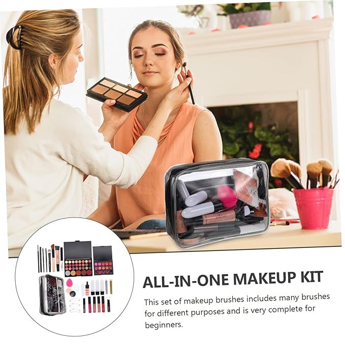1 Set women's makeup set Eyebrow Pencil All-in-one Makeup Kit Makeup Multi- Makeup Kit Professional Foundation Cosmetics Supplies One-piece student mascara-VivaGrace Women