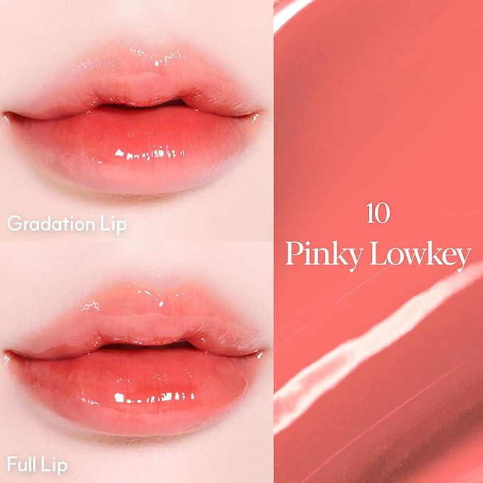 Espoir Couture Lip Tint Glaze #10 Pinky Lowkey 0.19oz | Volumizes & High-Shine Lip Plumper | Long-Lasting Vibrant Color | Thickening radiance Lip Stain | Tinted Lip Moisturizer | Korean Lip Makeup-VivaGrace Women