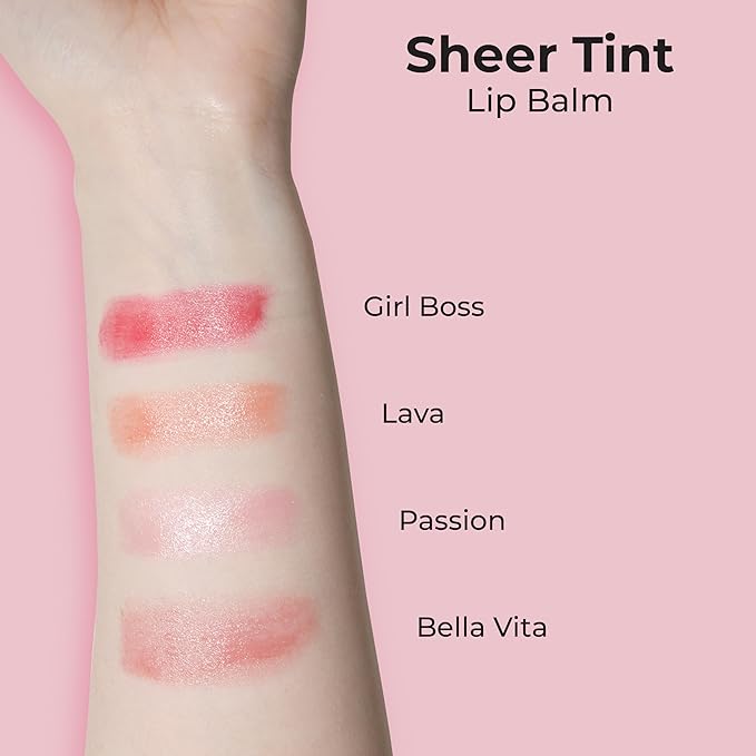 MCoBeauty Sheer Tint Lip Balm, Passion, Nourishing Tint for Healthy, Luscious Lips, Vegan, Cruelty Free Cosmetics-VivaGrace Women