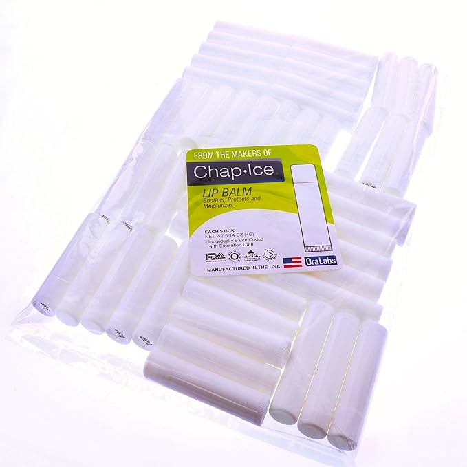 Chap-Ice | Blank Lip Balm Tubes - Filled With Various Flavors (Blue Raspberry)-VivaGrace Women