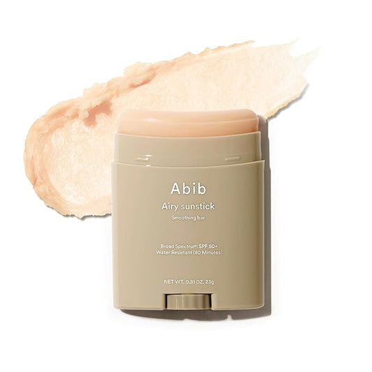 Abib Airy Sunstick Protection Bar Broad Spectrum SPF50+ 0.81 oz / 23 g (Semi-matte) | Korean Suncreen Stick Suncare Sunblock, No Whitecast, Protector Solar Barra, Water resistant-VivaGrace Women