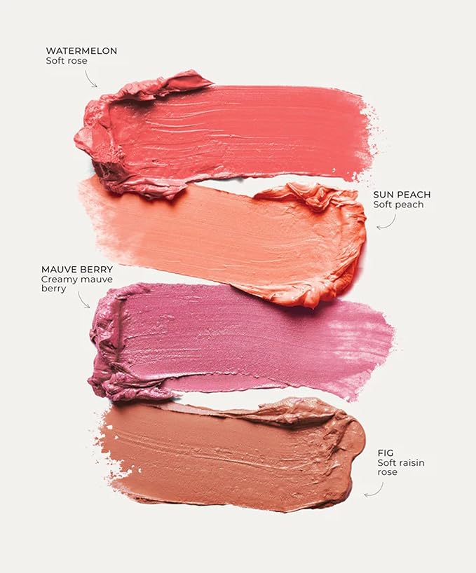 FITGLOW Beauty – Ceramide Cream Lip + Cheek Palette | Vegan, Woman-Owned Clean Beauty (Freshly Picked)-VivaGrace Women