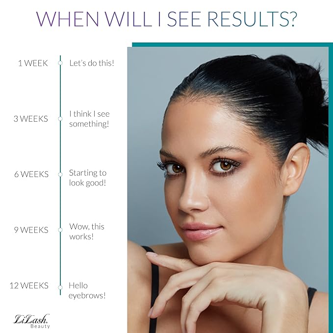 LiBrow Purified Eyebrow Physician-Formulated Serum for Fuller & Thicker Looking Eyebrows | Natural Eyebrow Enhancer Safe for Sensitive Skin | 90-Day Supply (3ml)-VivaGrace Women