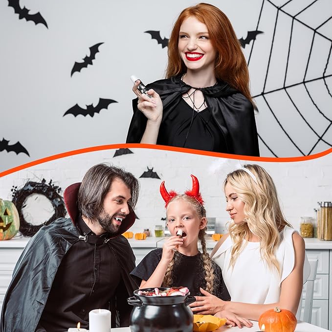 80 Pcs Halloween Lip Balm Ghost Spiderweb Skull Bat Lip Moisturizers for Halloween, 4 Styles-VivaGrace Women