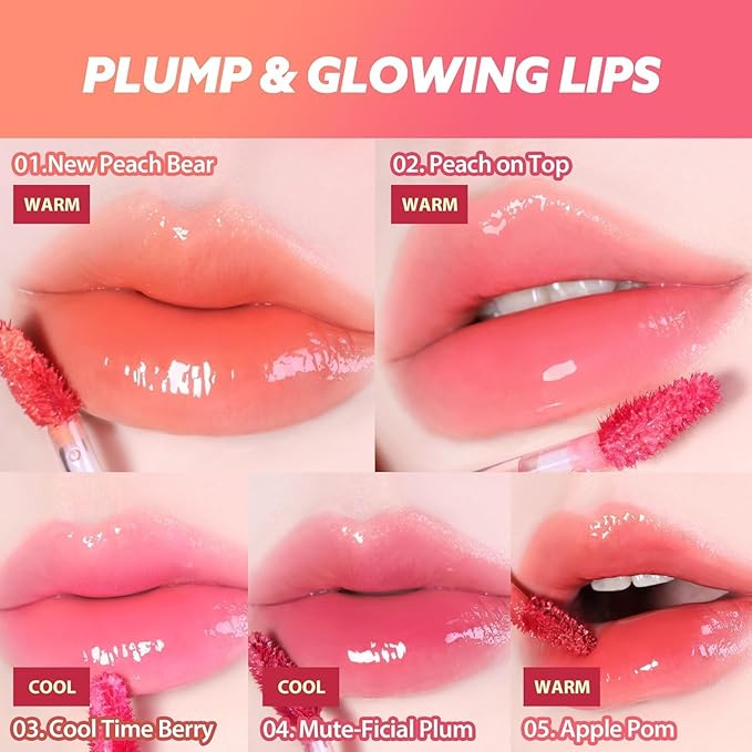 MILKTOUCH Jelly Fit Lip Tint (04 Mute-Ficial Plum) with Cooling Plumping Effect and Water-Based Non-Sticky Texture | Long Lasting Korean Beauty Lipstain Tinted Gloss Oil Brown K Makeup-VivaGrace Women
