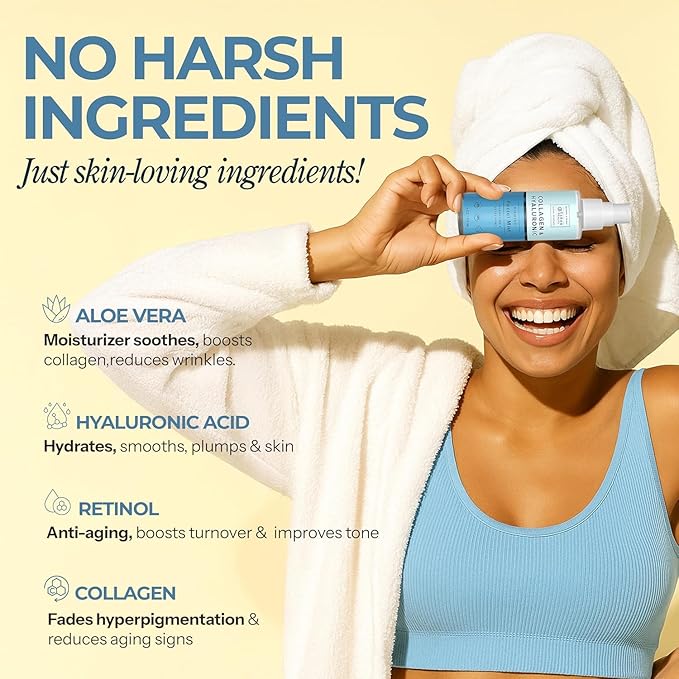 Hyaluronic Acid & Collagen Face Mist - Dermatologist Tested, Moisturizes & Tones Skin, Anti-Aging, Natural Ingredients, Cruelty-Free Korean Skin Care - All Skin Types - 4 OZ (2 Pack)-VivaGrace Women
