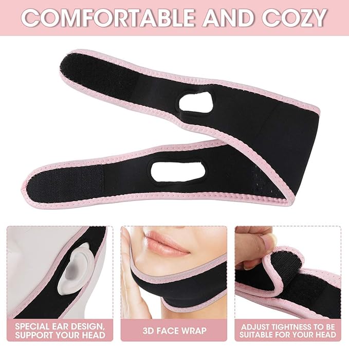 AF1111 Facial Slimming Strap-Pain-Free Face Lifting Belt-Anti-Aging & Anti-Wrinkle Slimming Mask Face Lifting Belt V Shaped Slimming Face Mask-VivaGrace Women