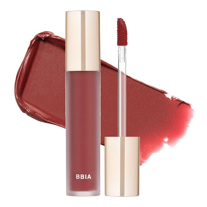 BBIA Last Velvet Tint - Soft & Creamy Matte Finish Lip Stain, Blur Effect with Velvety Texture, Long-Lasting, High Pigment, Lightweight, Non-Drying, Vegan, Korean Lip Makeup (V14 CHILL BOSS)-VivaGrace Women