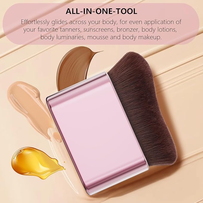 docolor Self Tanner Brush Body Makeup Brush for Flawless Face and Body Makeup, Sunless Tanner Blending Brush Body Brush for Self Tanner, Bronzer, Foundation, Vegan & Cruelty Free-VivaGrace Women
