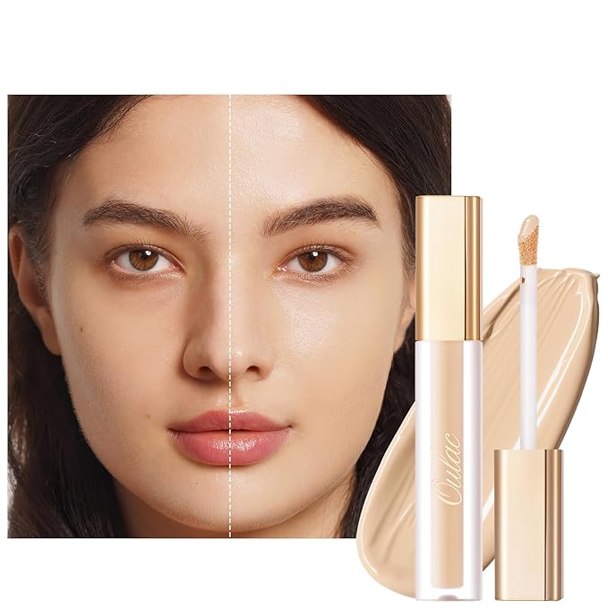 Oulac Concealer Full Coverage, Concealer Stick for Dark Circles, Hydrating Concealer Infused with Hyaluronic Acid, Lightweight, Long Lasting, Vegan Concealer 3.8ml, Shade: C2 Ivory-VivaGrace Women