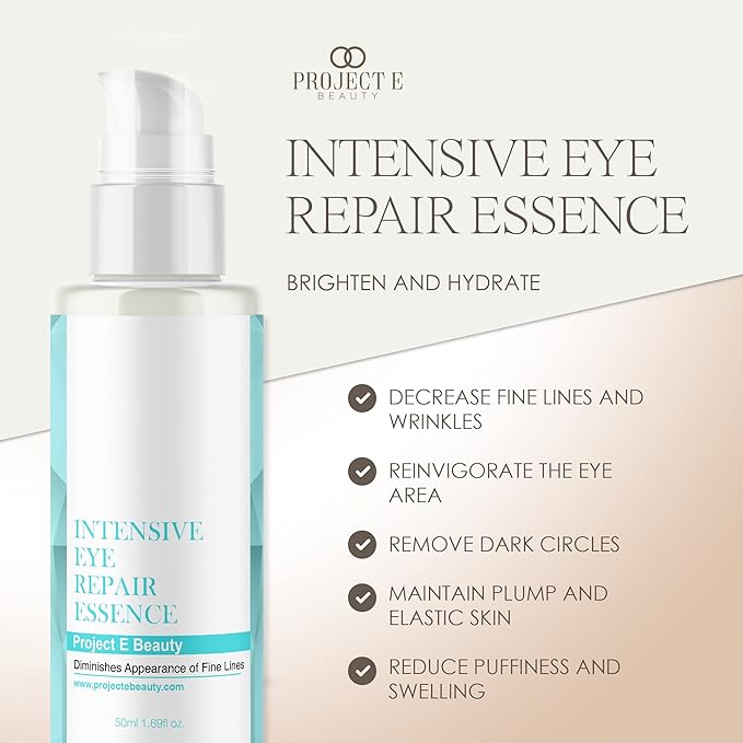 Project E Beauty Daily Skincare Routine | Gentle Cleansing | Foaming Cleanser | Moisturizing Daily | Hydrating Face Cream | Age Defender Eye Cream (Eye Essence)-VivaGrace Women