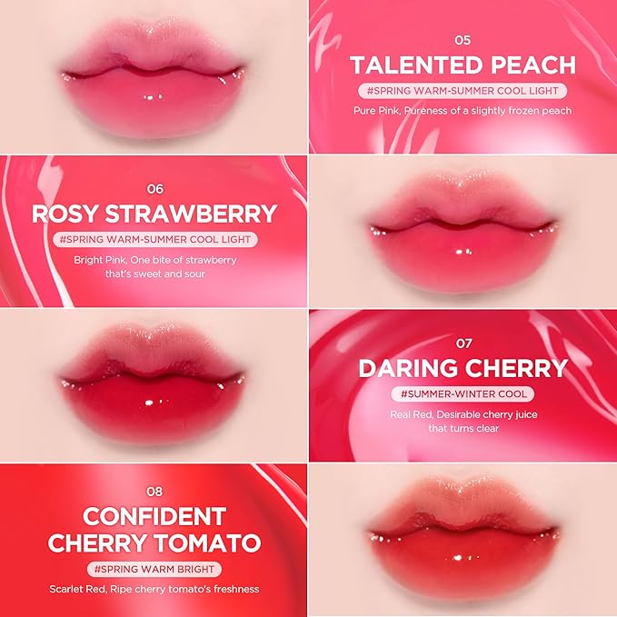 lilybyred Bloody Liar Coating Tint | Korean Glossy Lip Stain, Vivid Juicy Color, Syrupy Shine, Moisturizing, Long-Lasting & Smudge-Proof, Non-Sticky, Lightweight, 0.14 oz. (08 Confident Cherry Tomato)-VivaGrace Women