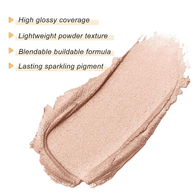 Boobeen Highlighter Makeup Palette, Long Lasting Glow Shimmer Illuminator Contour Powder for Face Radiant Glow-VivaGrace Women