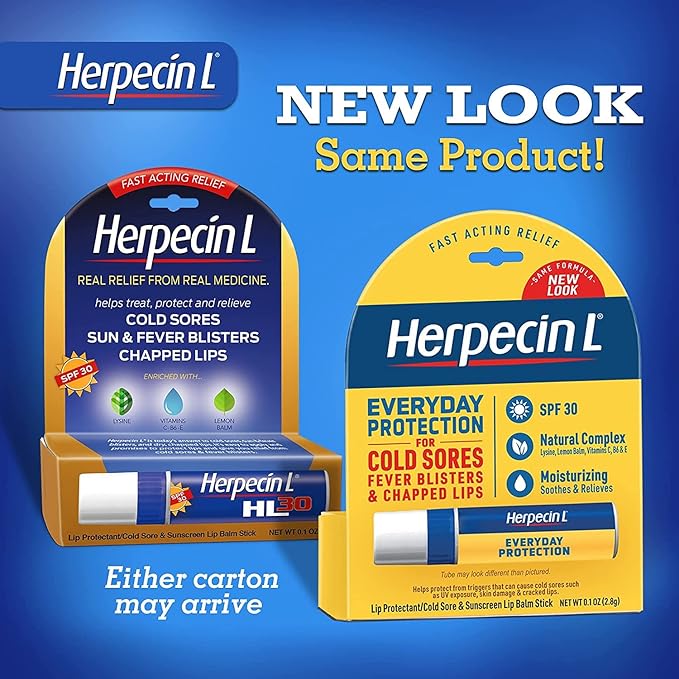 Herpecin L Lip Protectant SPF 30 0.10 oz ( Pack of 3)-VivaGrace Women