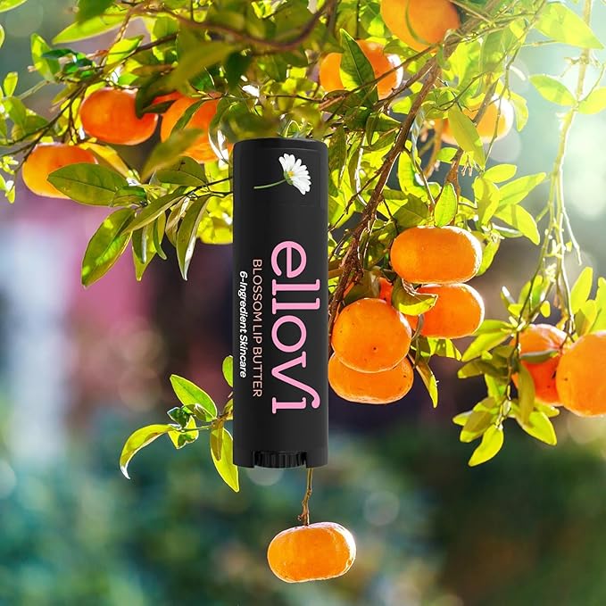 Natural Lip Butter Lip Balm - Blossom - Pure Enough to Eat - Made With Just 6 Vegan Ingredients - Moisturizing Lip Care for All Day Hydration (Single)-VivaGrace Women