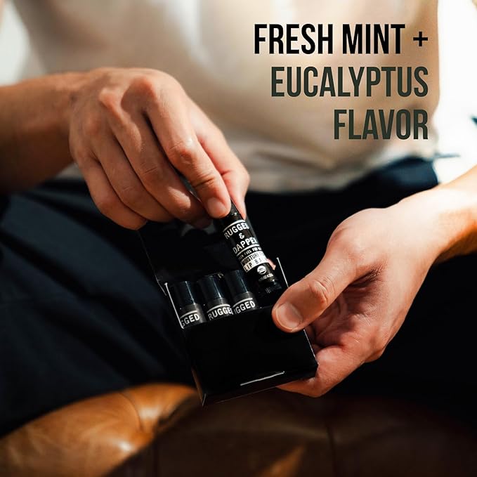 Organic Lip Balm for Men, Mens Chapstick Organic, Mens Lip Balm, Natural Chapstick for Men, Organic Chapstick Mint Lip Balm, Peppermint Lip Balm, All Natural Men's Lip Balm Chap Stick, Lip Therapy-VivaGrace Women