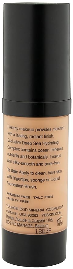Youngblood Mineral Cosmetics Liquid Mineral Foundation, Golden Sun (Old Version) | Full Coverage Mineral Lightweight Makeup | Vegan, Cruelty Free, Paraben Free-VivaGrace Women