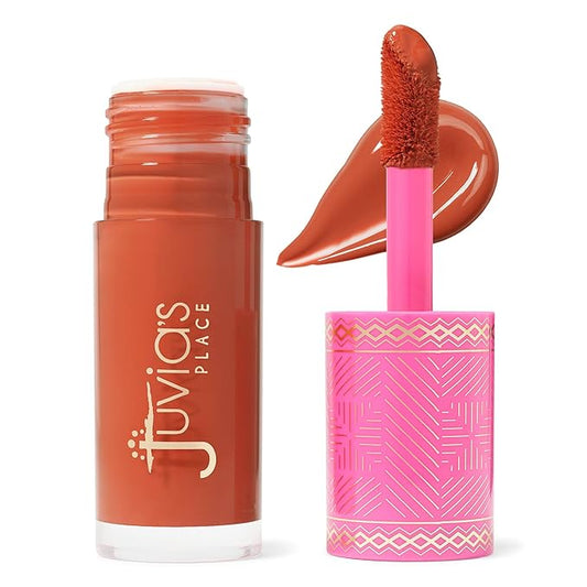 Juvia's Place Blushed Liquid Blush CoralRose - Dewy Tint Cheeks Makeup Glow Pigment Effortless Beauty Long Lasting Cosmetics Soft Creamy Natural Buildable All Skin Color Light Flawless Finish Blend-VivaGrace Women