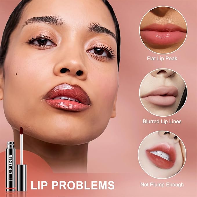 OETUIOW Lip Tint Stain Peel Off - Waterproof Lip Liner Stain, Moisturizing Long-Lasting Lip Stain, Create A Natural Lip Color, Enhancing Complexion for All Skin Types (Nude, 0.12 Fl Oz (Pack of 1))-VivaGrace Women