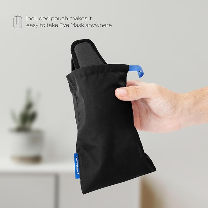 Ostrichpillow Eye Mask, Sleep Mask for Men Women 100% Blackout, No Pressure On Eyes, Soft & Breathable, Adjustable Fit, Travel Bag Included-VivaGrace Women