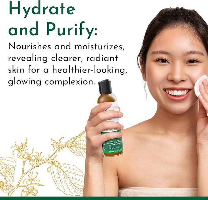 Tree To Tub Glycolic Acid Toner for Face w/Witch Hazel & Hydrating Aloe Vera for Smooth Skin - Minimizes Appearance of Fine Lines & Brightens - Vegan Exfoliating Toner for Women & Men-VivaGrace Women