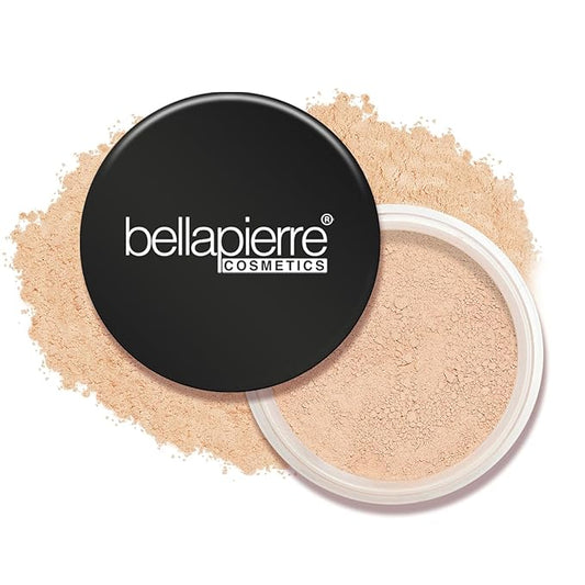 bellapierre Mineral Foundation SPF 15 - Loose Powder Foundation | Vegan & Cruelty Free Natural Makeup | Full Coverage Matte Finish | Hypoallergenic | Oil & Talc Free - 0.32 Oz - Porcelain-VivaGrace Women