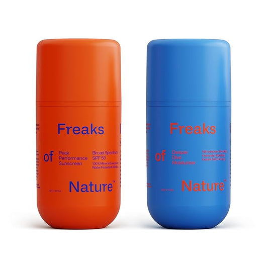 Endurance System Bundle | Deeper Dive Moisturizer Serum & Peak Performance SPF 50 | Hydrating, Firming, Sun Protection | Natural, Eco-Friendly, Reef-Safe, Cruelty-Free | All Skin Types-VivaGrace Women