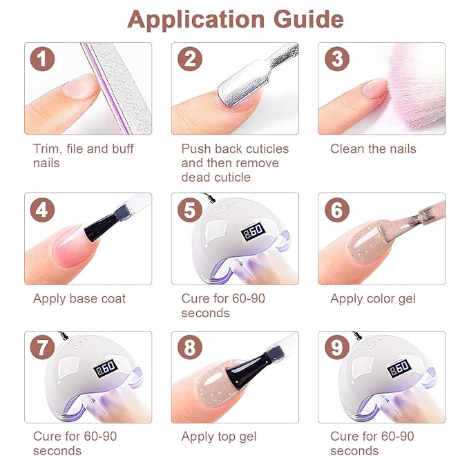 RARJSM Nude Glitter Gel Nail Polish 6pcs Set Sparkly Rainbow Shimmery Nail Gel Polish Iridescent Pigment Jelly Sheer Gray Pink Milky Peach Purple Translucent Natural Skin Tone Color 7.5ml Soak off-VivaGrace Women