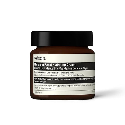 Aesop Mandarin Facial Hydrating Cream | Cools, Tones, and Balances Normal And Combination Skin | Mandarin Rind, Lemon Rind, Tangerine Rind | 2.1 oz / 60 mL-VivaGrace Women