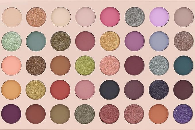 40 Girds Matte Shimmer Colorful Eyeshadow Palette for Teen Girl's Eye Makeup,High Pigmented Eye Shadow Primers Powder Palet de sombras de ojos-VivaGrace Women