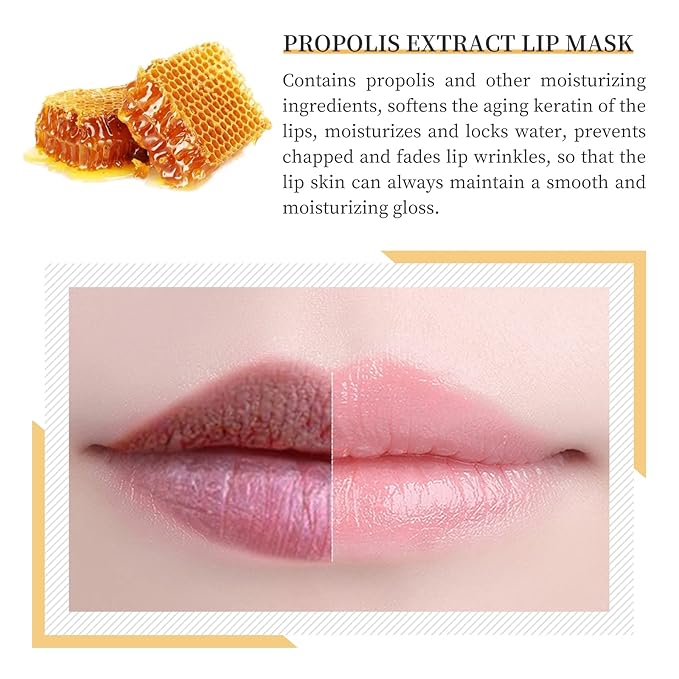 2 PCS Bee Honey Lip Balm Honey Pot, Bee Honey Lip Mask, Reduces Lip Lines, Hydrate & Moisturizing Lip Skin Care, Prevention Dry Cracked Lips, Bee Honey Lip Balm for Lip Repair Treatment-VivaGrace Women
