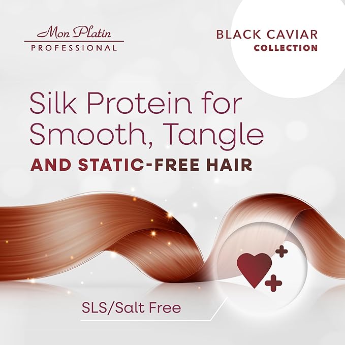 Mon Platin Professional Hair Mask, Black Caviar & Natural Silk Therapy, Deep Conditioning Hair Mask for Dry, Colored Hair, 100ML-VivaGrace Women