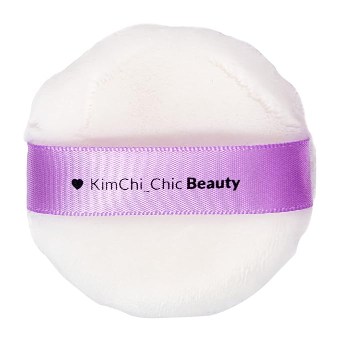 Kimchi Chic Beauty Puff Puff Pass Set and Bake Powder, Loose Face Powder with Extra Fluffy Setting Powder Puff, Soft Brown Face Makeup for Uneven Skin Tone, 08 Chocolate-VivaGrace Women