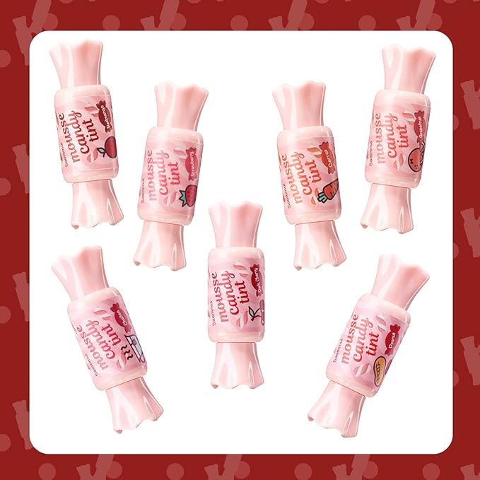 THESAEM Saemmul Mousse Candy Tint #7 Dark Cherry Mousse - High Pigment Matte Finish Long Lasting Lip Stain with Honey Extracts to Hydrate Lips - Weightless & Smudge-Proof, 0.3 fl.oz.-VivaGrace Women