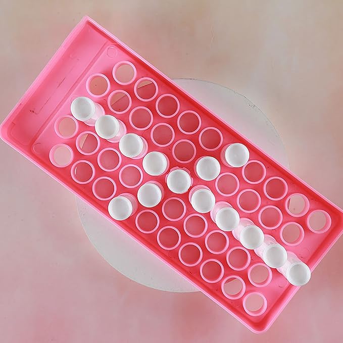 RONRONS Pink Lip Balm Crafting Kit, Professional Lipsticks Filling Tray with 50 Small Holes and Spatula, Easy to Fill 50 Pieces Lipstick Tubes Containers for Business Gifts-VivaGrace Women