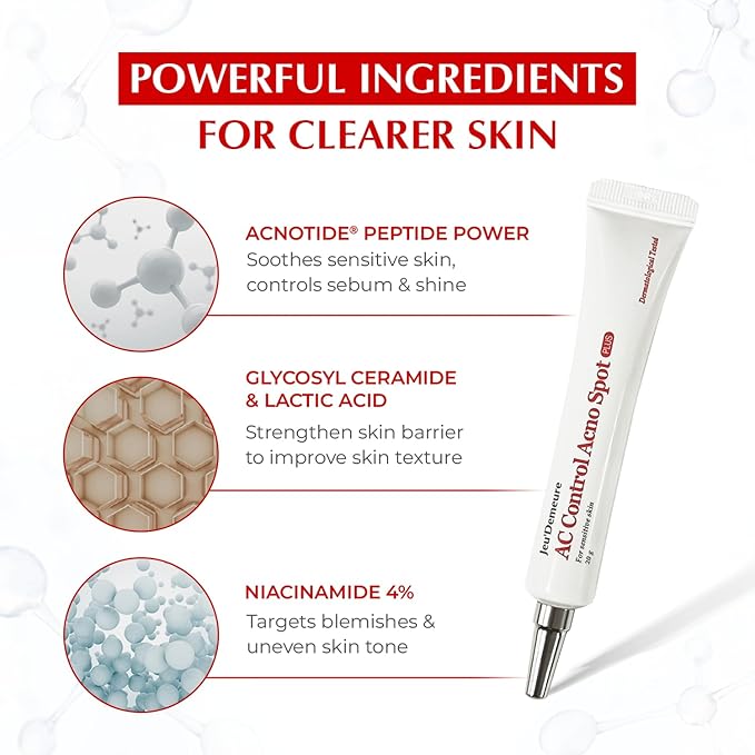 Korean skin care Acne Control Spot Treatment for Sensitive Skin, Pimple Breakout, Peptide, Hypoallergenic & Easy Treating Formula, Blemish Acne, On the go spot corrector, 0.7 fl oz