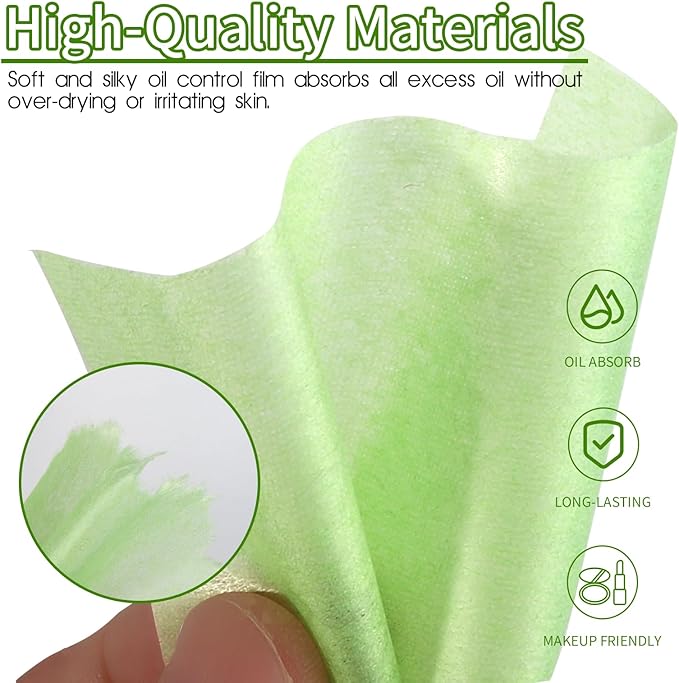 Blotting Paper, HNYYZL Oil Absorbing Sheets for Oily Skin 600 Sheets, Oil Control for Face, Makeup Blotting Paper, Natural Oil Absorbing Facial Blotting Sheets for Oily Skin Care (Pack of 6)-VivaGrace Women
