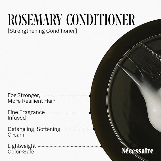 Nécessaire Rosemary Conditioner With Pump | Multi-Protien Strengthening Conditioner For Thinning Hair. For Women + Men. Good For All Hair Types/Textures. Color-Safe. 500 ml / 16.9 oz-VivaGrace Women