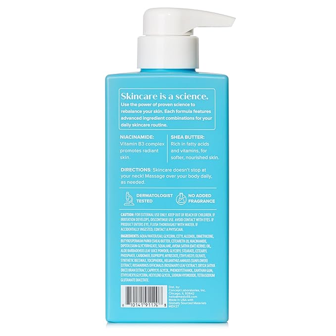 MEDIX Fragrance Free Niacinamide Face Moisturizer + Shea Butter Cream For Face & Body Lotion | Anti Aging Skin Care Firming Cream For Wrinkles, Dark Spots, Large Pores, 15 Fl Oz-VivaGrace Women