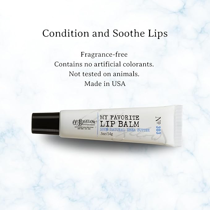 C.O. Bigelow My Favorite Lip Balm Trio, Lip Balm Tubes for Dry Lips, Moisturizing Lip Care with Shea Butter, Bulk Lip Balm 3 Pack, 0.5 oz Each-VivaGrace Women