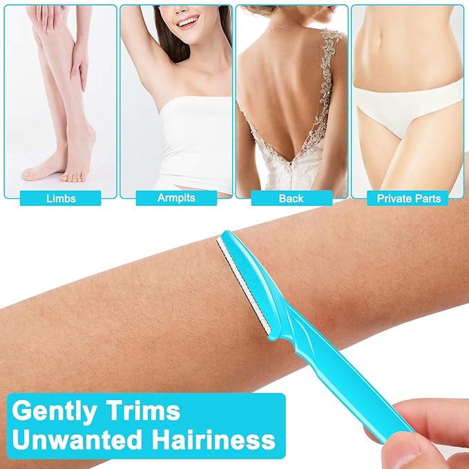 NICEMOVIC 66 Pcs Dermaplane Razor for Women Face, Eyebrow Razors and Face Razors for Women and Men, Multipurpose Facial and Eyebrow Hair Trimmer and Shaver with Precision Cover (3 Colors)-VivaGrace Women