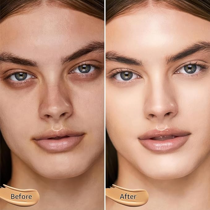 Mushroom Head Air Cushion CC Cream - BB Cream Foundation Makeup Moisturizing Concealer Long-Lasting, Cushion Foundation Full Coverage Self Adjusting (Natural, 1 PCS)-VivaGrace Women