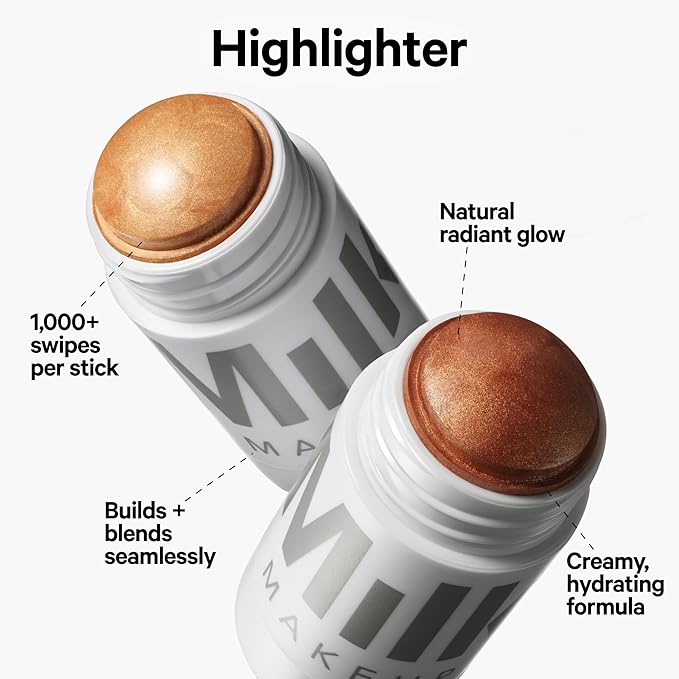 Milk Makeup Highlighter, Strobe (Gold) - 0.21 oz - Dewy Cream Highlighter Stick - Blendable & Buildable - 1,000 Swipes in Every Stick - All Skin Types - Vegan, Talc Free & Cruelty Free-VivaGrace Women