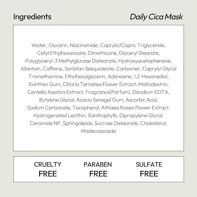 LAPCOS Cica Sheet Mask, Daily Face Mask with Cantella Plant Extract to Regenerate and Revitalize Skin, Korean Beauty Favorite, 5-Pack-VivaGrace Women
