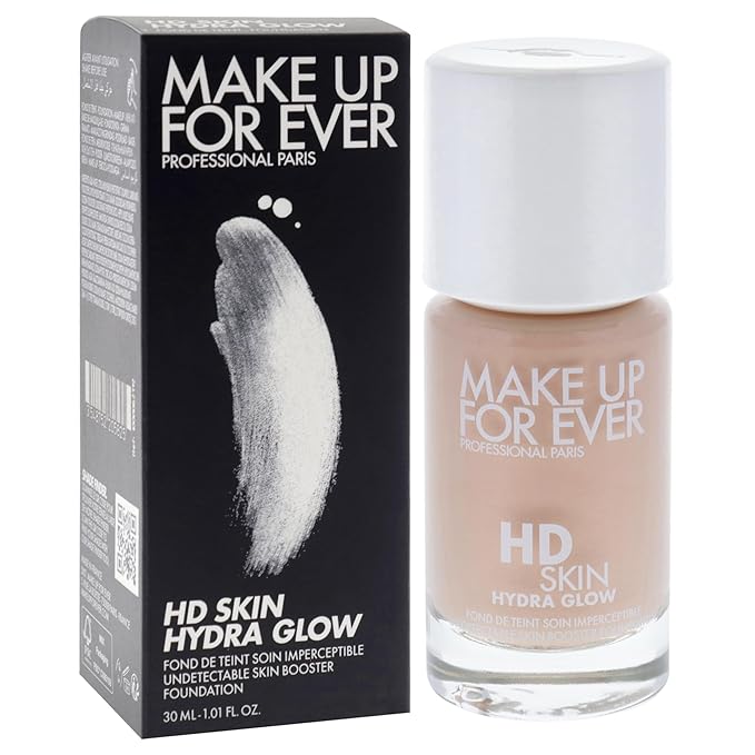 HD Skin Hydra Glow - 1R12 Cool Ivory by Make Up For Ever for Women - 1 oz Foundation-VivaGrace Women