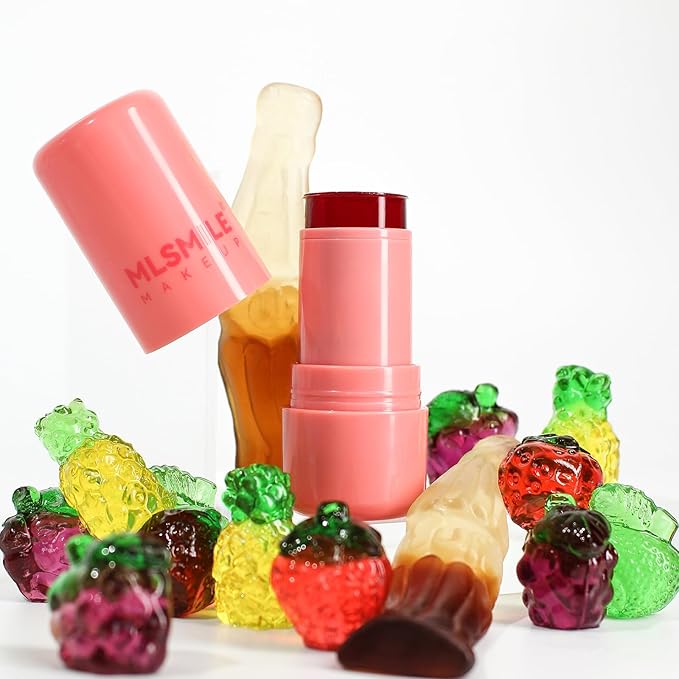 2 Pcs Milk Jelly Blush, Milk Cooling Water Jelly Tint, Vivid Color Water Jelly Tint Milk Blush, Sheer Eye Lip & Cheek Stick Stain, Long Wearing, Watercolor Finish Lip Gloss for Women, 03&04-VivaGrace Women
